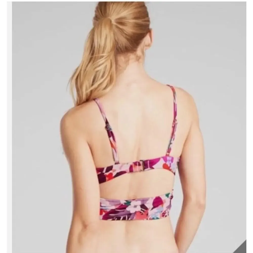 New NWOT Athleta Daybreak Tropic Floral Swim Bikini Top Tank‎ Size 40 B / C